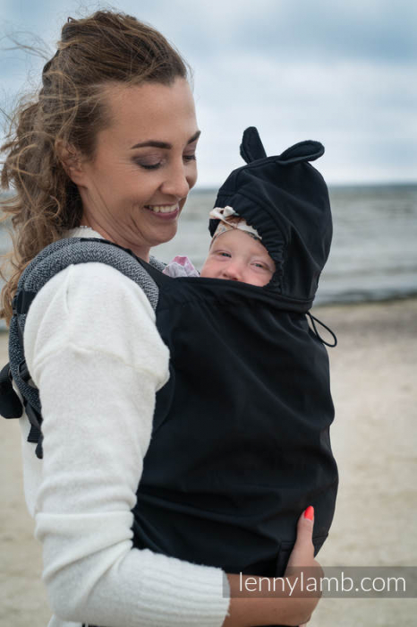 Protectie universala impermeabila babywearing- LennyLamb - Negru [3]