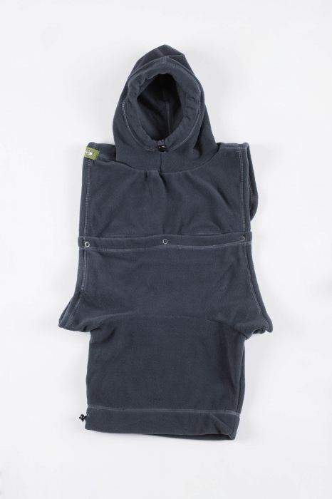 Pieptar polar fleece 2 in 1 Mami si Bebe- Turtleneck for Two - Dark Grey [8]