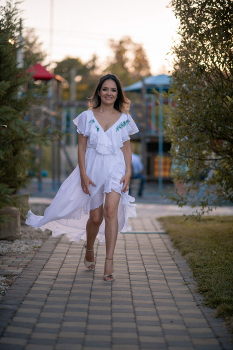 Rochie din voal natural - Eucalypt Dream [13]