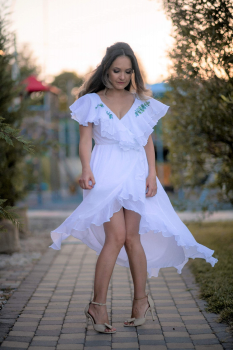 Rochie din voal natural - Eucalypt Dream [12]