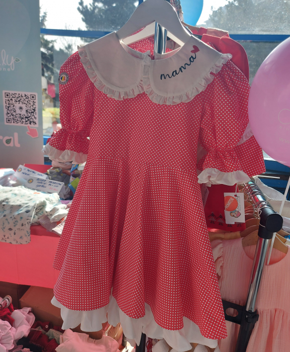 Rochie fete cu broderie "Mama" [3]