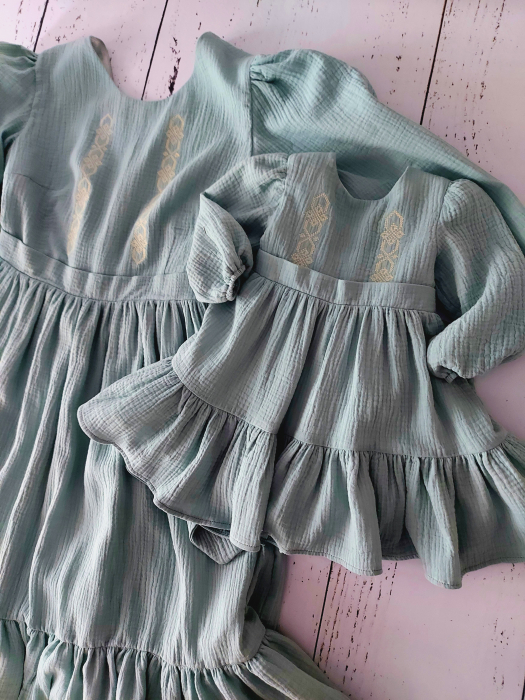Rochie pentru fete din muselina - traditional [3]