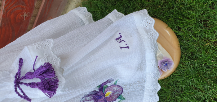 Rochie din voal de panza topita - Iris [3]