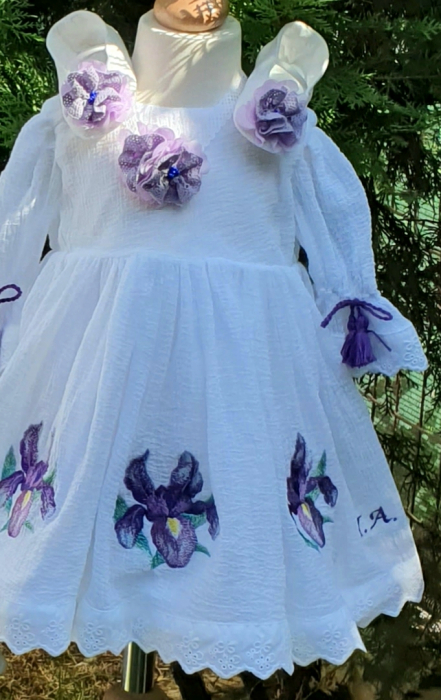 Rochie din voal de panza topita - Iris [1]