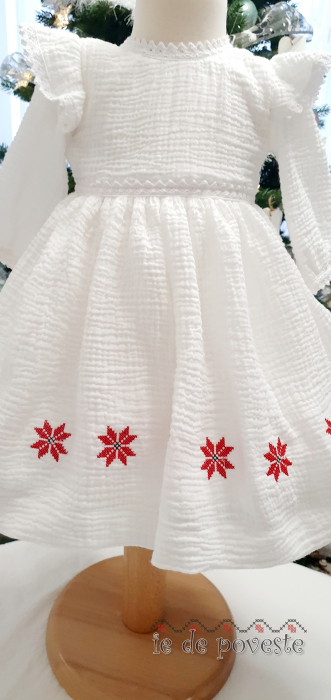 Rochie fetite pentru botez I Muselina I Colul Morii [2]