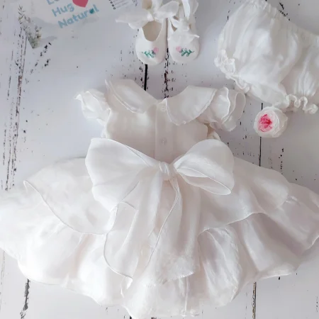 Rochita din borangic de matase Pure Peony [5]