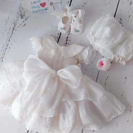 Rochita din borangic de matase Pure Peony [4]