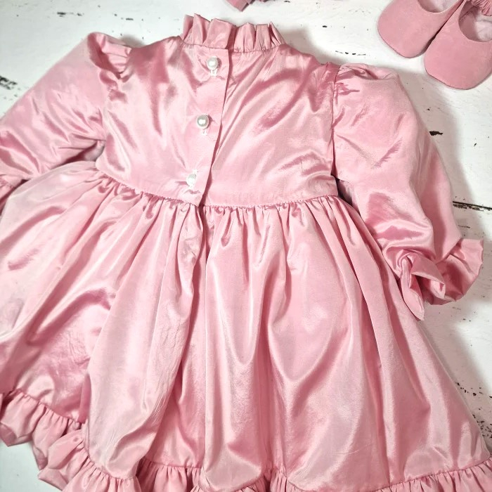Rochita din matase naturala Pink Rose [7]