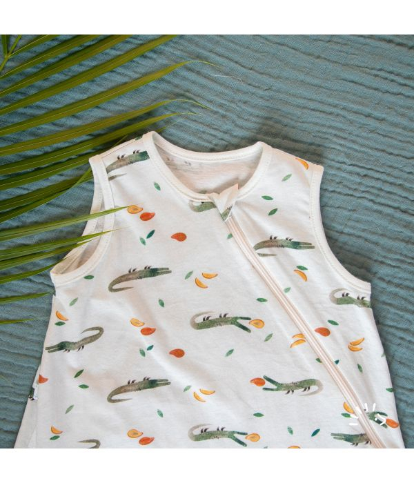 Sac de dormit fara maneci pentru bebelusi Mango Crocodile [5]