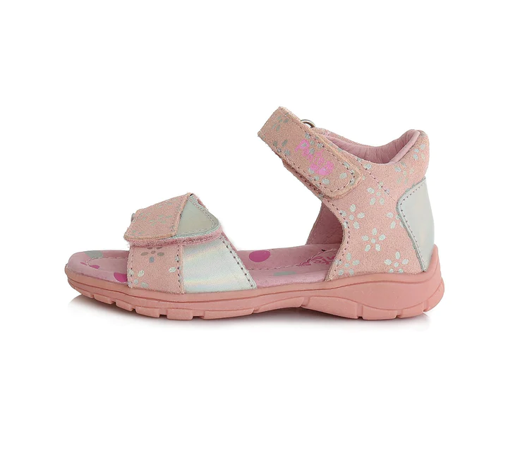 Sandale fete din piele, Ponte20, roz- D.D.Step [2]