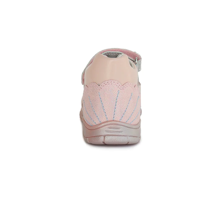 Sandale fete din piele, roz cu pestisori Ponte20 - D.D.Step [3]