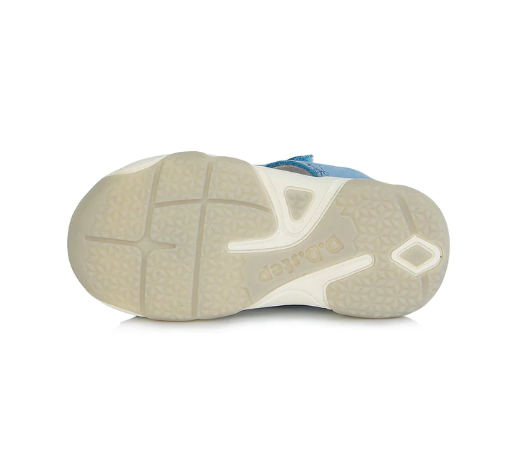 Sandale piele baieti, bleu, flexibile, cu velcro- D.D.Step [5]