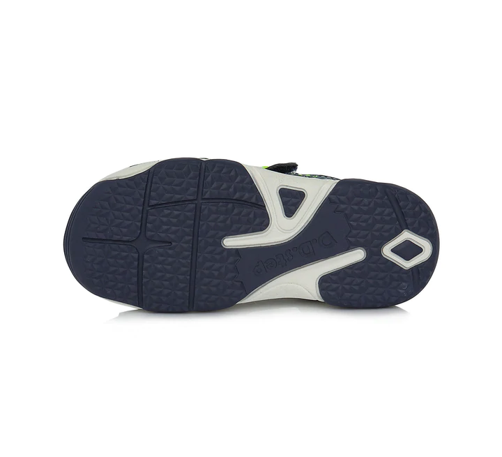 Sandale piele baieti, bleu, flexibile, cu velcro- D.D.Step [6]