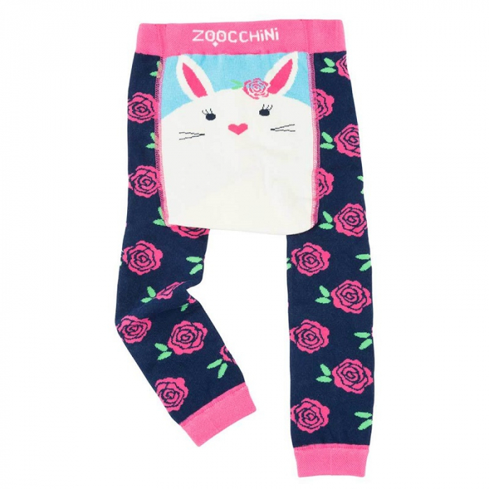 Set pantaloni si soseste antiderapante, Zoocchini, 12-18 Luni, Bunny [4]