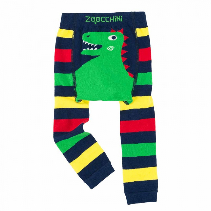 Set pantaloni si soseste antiderapante, Zoocchini, 12-18 Luni, Dino [4]