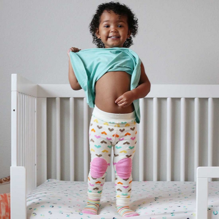 Set pantaloni si soseste antiderapante, Zoocchini, 12-18 Luni, Fawn [3]