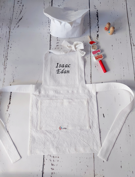 Set sort si boneta bucatar pentru copii - Personalizat [3]