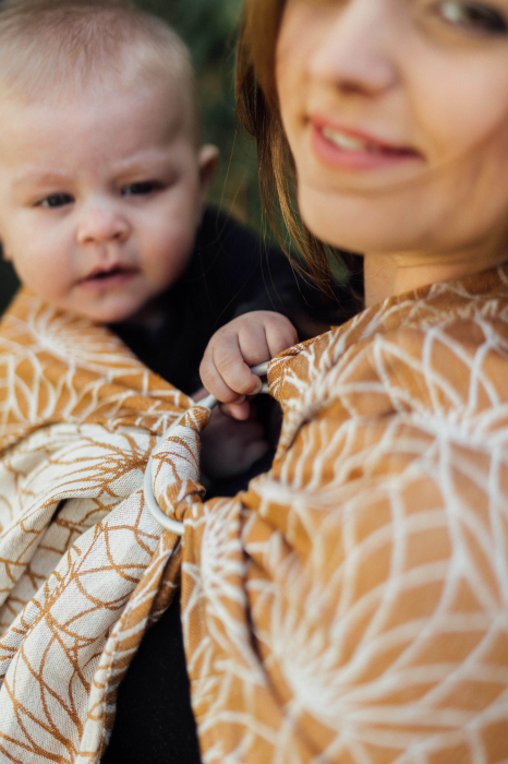 Sling cu inele din in -Lotus Gold- LennyLamb [4]