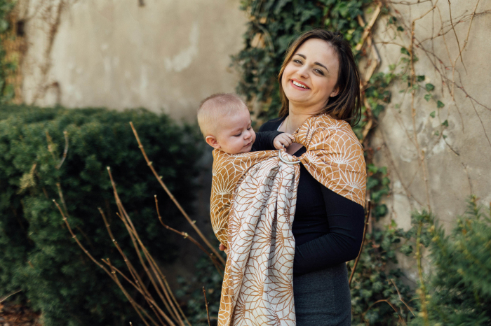 Sling cu inele din in -Lotus Gold- LennyLamb [6]