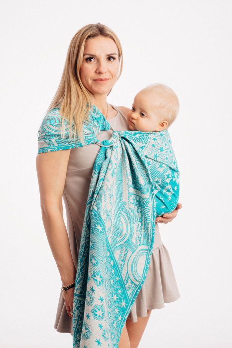 Sling cu inele din matase si bumbac- Horizon Verge Atlantis- LennyLamb [3]