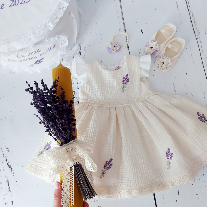 Trusou botez complet 13 piese- Sweet Lavander [22]