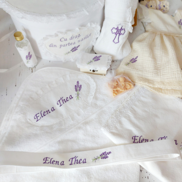 Trusou botez complet 13 piese- Sweet Lavander [2]