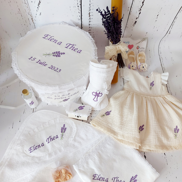 Trusou botez complet 13 piese- Sweet Lavander [3]