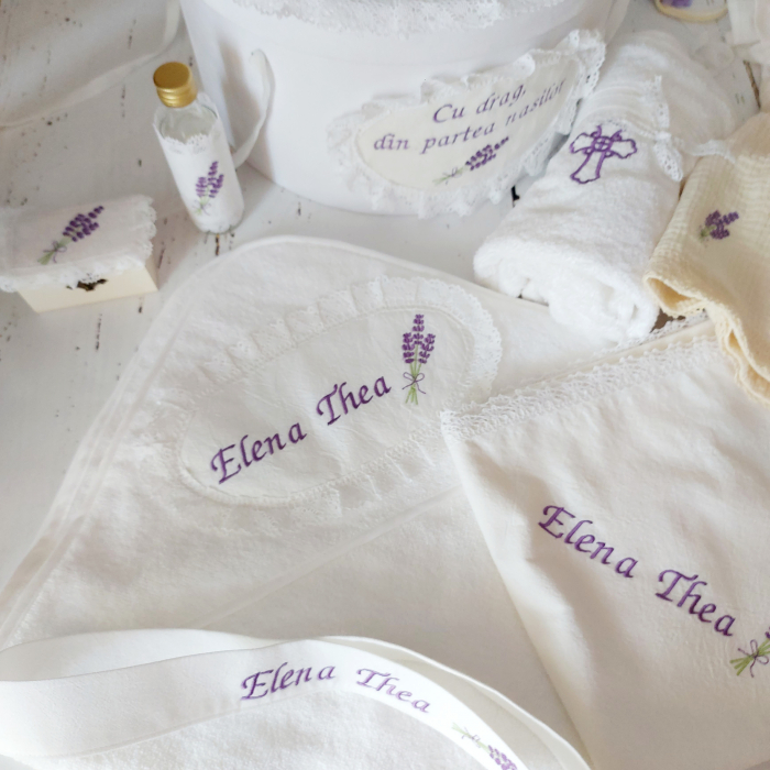 Trusou botez complet 13 piese- Sweet Lavander [11]