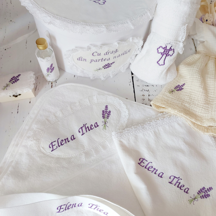 Trusou botez complet 13 piese- Sweet Lavander [10]