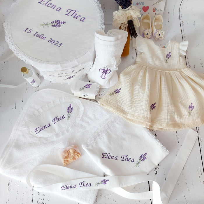 Trusou botez complet 13 piese- Sweet Lavander [5]