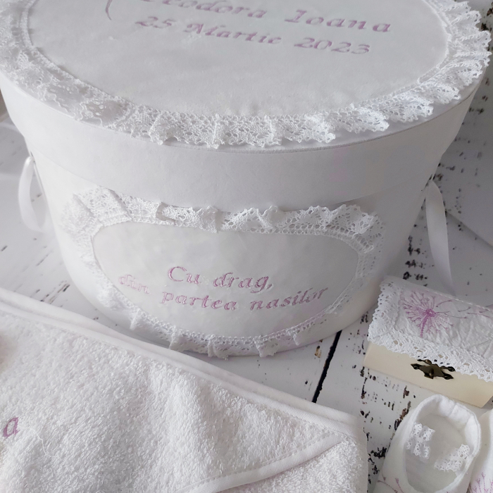 Trusou botez complet 13 piese- Sweet Purple Dandelion [14]