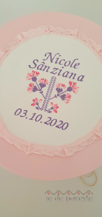 Trusou botez pentru fetite-  10 piese- Garofita [2]