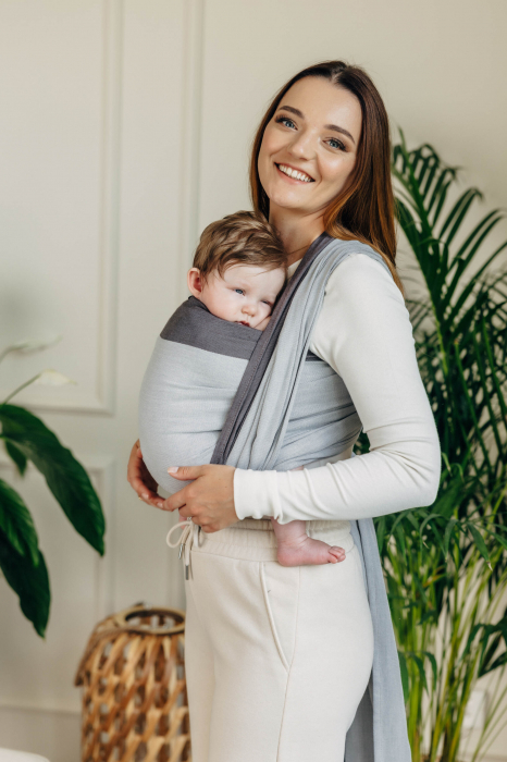 Wrap tesut pentru bebelusi - COOL GREY- marime M [12]