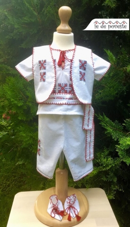 Costumas traditional pentru botez - Vladimir- 5 piese [0]