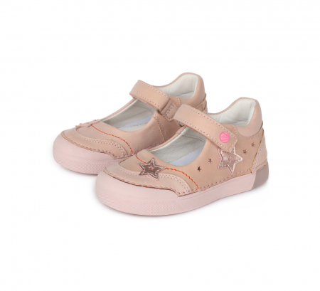 Pantofi fete cu LED, piele, roz - D.D.Step [5]