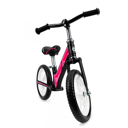 Bicicleta de echilibru, MoMi M00V Pink, Fara pedale, Reglabila,Cadru din aliaj de magneziu, Roti din spuma EVA, Absorbtie a socurilor [1]