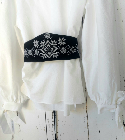 Bluza dama din panza cu broderie traditionala - MAMA [8]