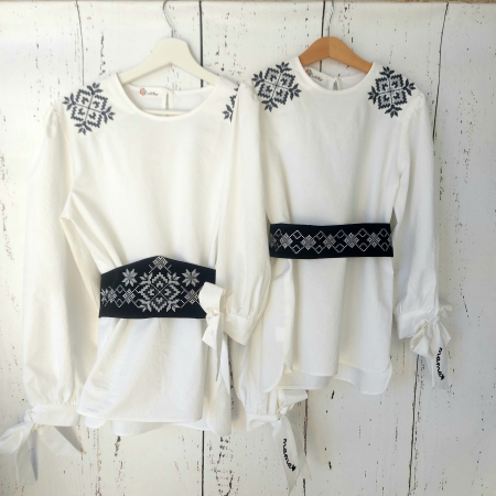 Bluza dama din panza cu broderie traditionala - MAMA [9]