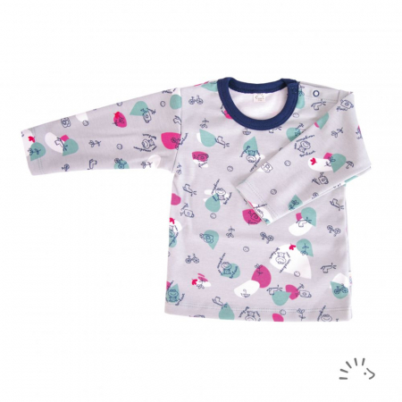 Bluze si tricouri - Bluza din bumbac organic- Froggy Town