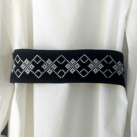 Bluza fete din panza cu broderie traditionala - MAMA [2]