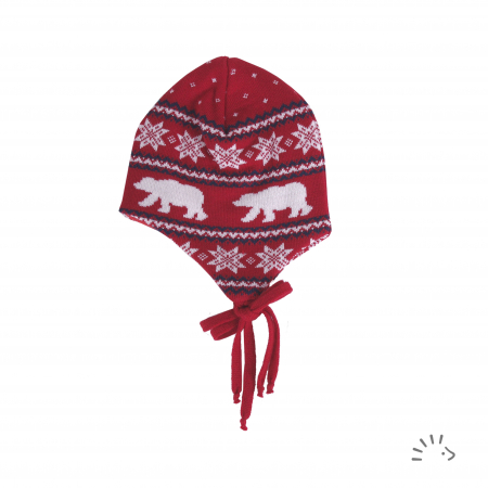 Haine naturale - Caciula lana merino tricotata Snofnugg Cassis