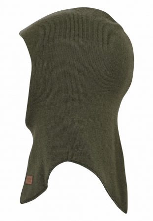 Haine naturale - Cagula copii din lana merinos, dublata cu bumbac organic - Ivy Green