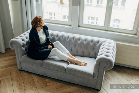 Cardigan/ protectie babywearing pentru vreme rece I PEACOCK'S TAIL - PITCH BLACK I LennyLamb I Marime S/M [9]