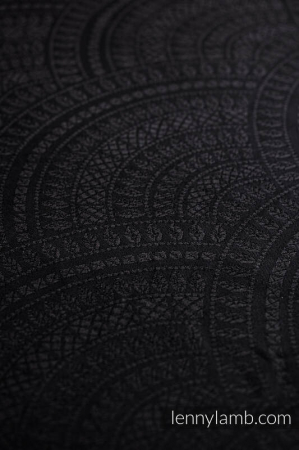 Cardigan/ protectie babywearing pentru vreme rece I PEACOCK'S TAIL - PITCH BLACK I LennyLamb I Marime L/XL [5]