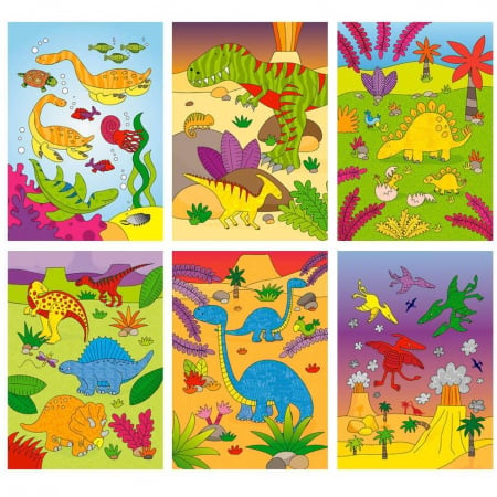 Carte de colorat cu apa - Dinozauri - Water Magic [1]