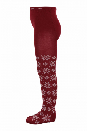 Haine naturale - Dres pentru copii din lana - Snowflakes Grey Melange