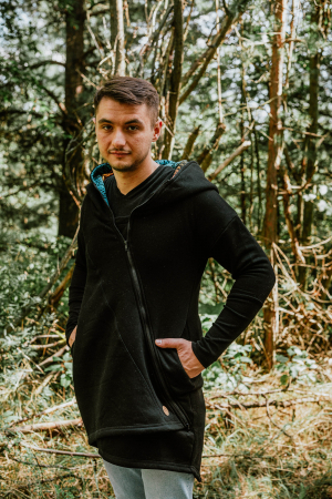 Hanorac hoodie Babywearing Black with Wild Soul Daedalus -marime XL [10]