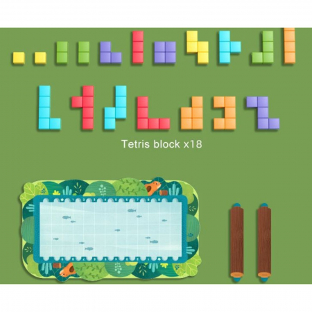 Joc Tetris original 3d din lemn [5]