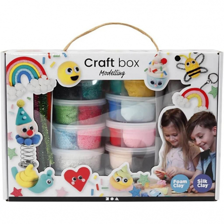 Kit creativ cu plastilina Foam Clay si Silk Clay [0]