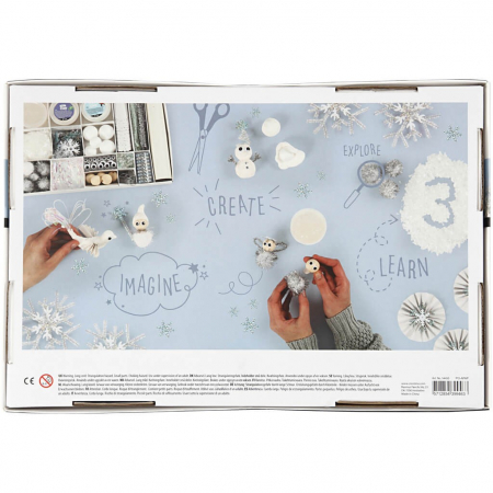 Kit creativ cu plastilina Foam Clay si Silk Clay - Iarna [2]